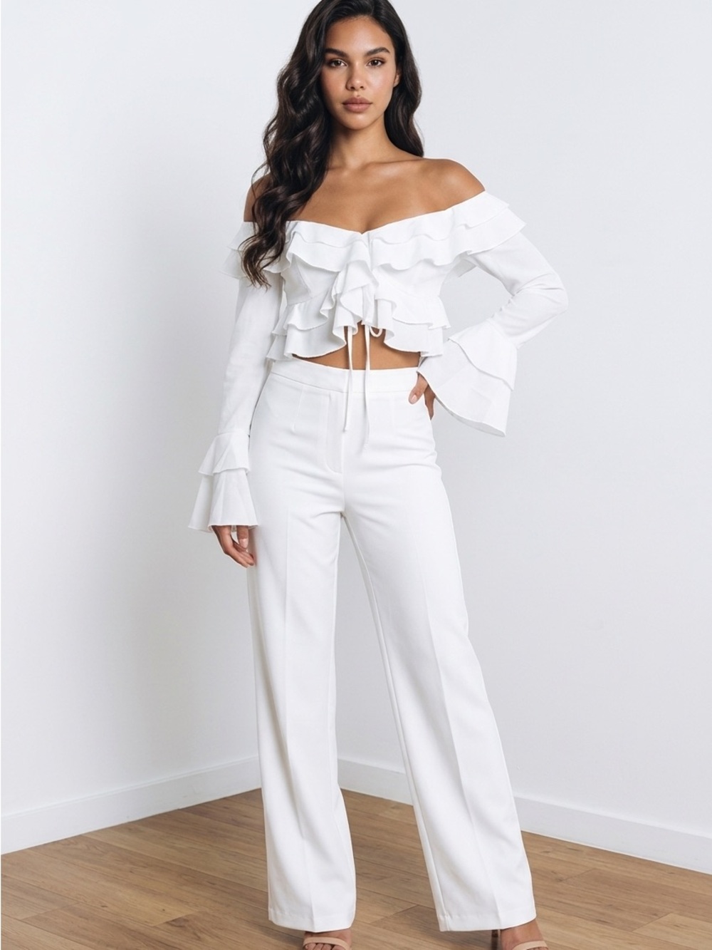 Off-Shoulder Ruffle Top